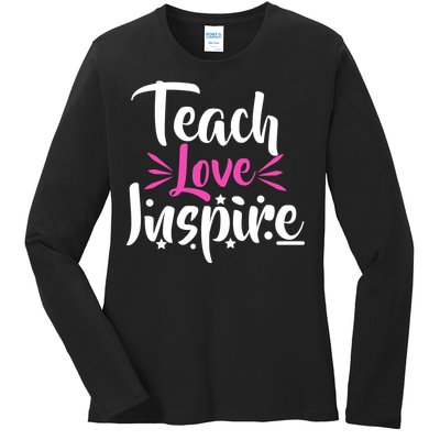 Teach Love Inspire Ladies Long Sleeve Shirt