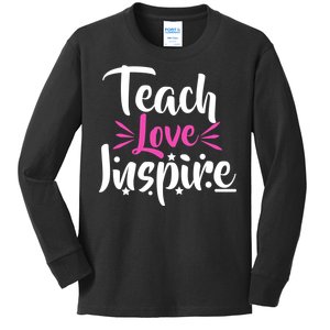 Teach Love Inspire Kids Long Sleeve Shirt