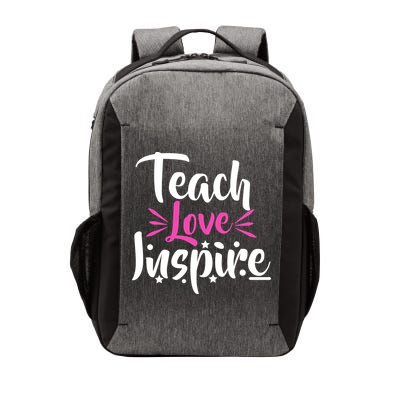 Teach Love Inspire Vector Backpack