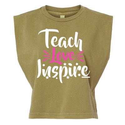 Teach Love Inspire Garment-Dyed Women's Muscle Tee