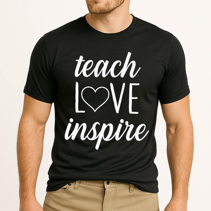 Teach Love Inspire Cute Gift For Teachers Performance Shirt