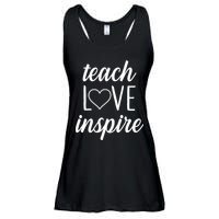 Teach Love Inspire Cute Gift For Teachers Ladies Essential Flowy Tank