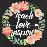 Teach Love Inspire Flower Wreath 7 Panel Mesh Trucker Snapback Hat