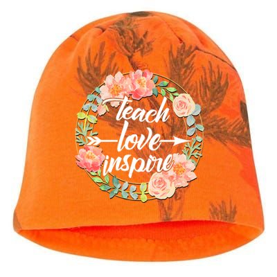 Teach Love Inspire Flower Wreath Kati - Camo Knit Beanie