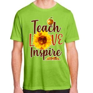 Teach Love Inspire Golden Sunflower Adult ChromaSoft Performance T-Shirt