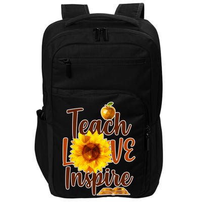 Teach Love Inspire Golden Sunflower Impact Tech Backpack