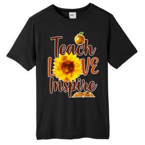 Teach Love Inspire Golden Sunflower Tall Fusion ChromaSoft Performance T-Shirt