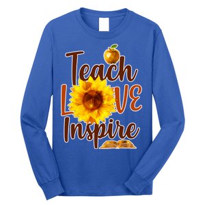 Teach Love Inspire Golden Sunflower Long Sleeve Shirt