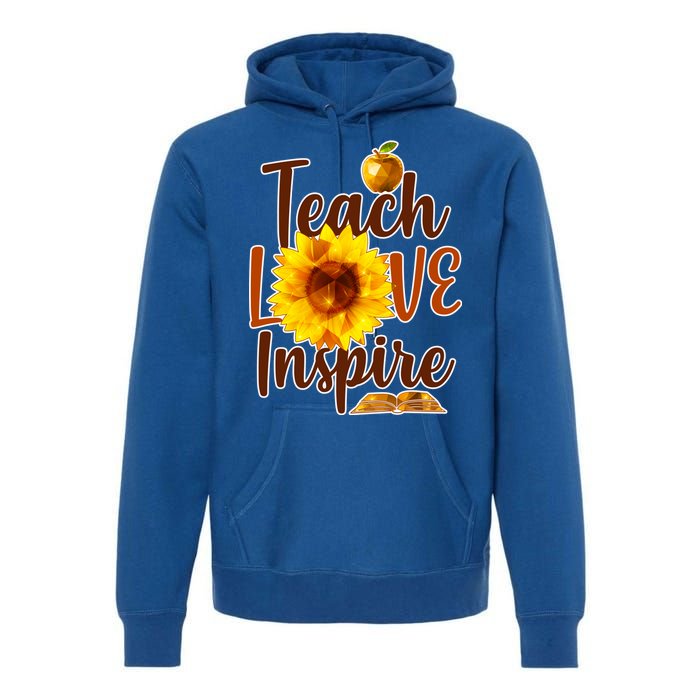 Teach Love Inspire Golden Sunflower Premium Hoodie