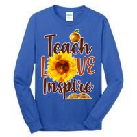 Teach Love Inspire Golden Sunflower Tall Long Sleeve T-Shirt