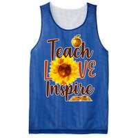 Teach Love Inspire Golden Sunflower Mesh Reversible Basketball Jersey Tank