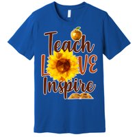 Teach Love Inspire Golden Sunflower Premium T-Shirt