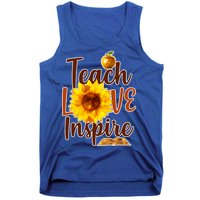 Teach Love Inspire Golden Sunflower Tank Top