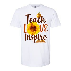 Teach Love Inspire Golden Sunflower Softstyle CVC T-Shirt