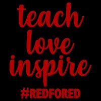 Teach Love Inspire Red For Ed Mug