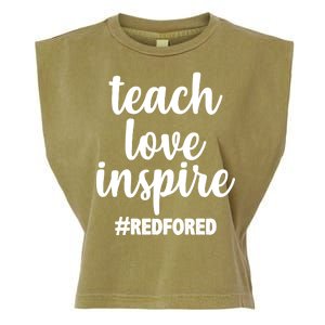 Teach Love Inspire Red For Ed Garment-Dyed Women's Muscle Tee