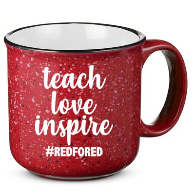Teach Love Inspire Red For Ed 15oz Campfire Ceramic Mug