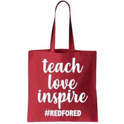 Teach Love Inspire Red For Ed Bag
