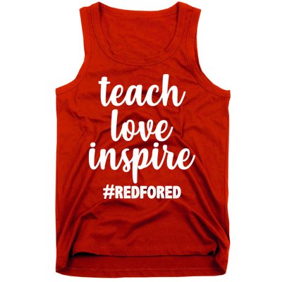 Teach Love Inspire Red For Ed Tank Top