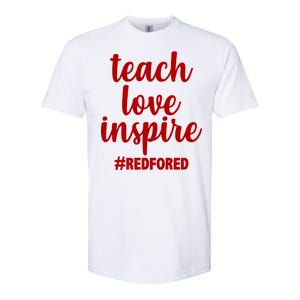 Teach Love Inspire Red For Ed Softstyle CVC T-Shirt