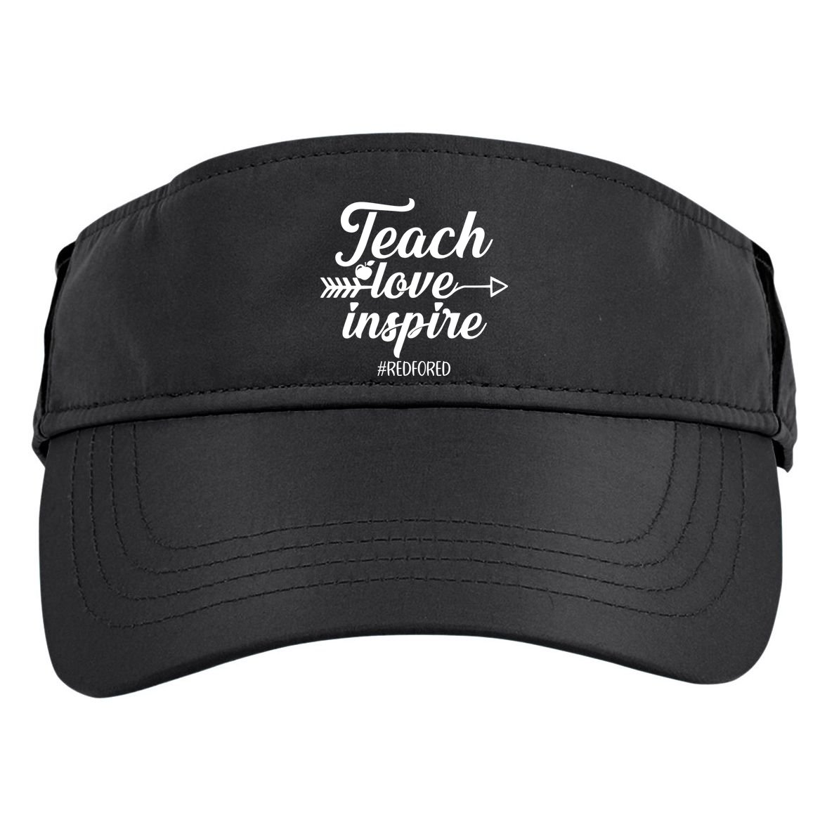 Teach Love Inspire Red For Ed1 Adult Drive Performance Visor
