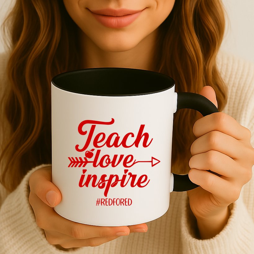 Teach Love Inspire Red For Ed1 Mug