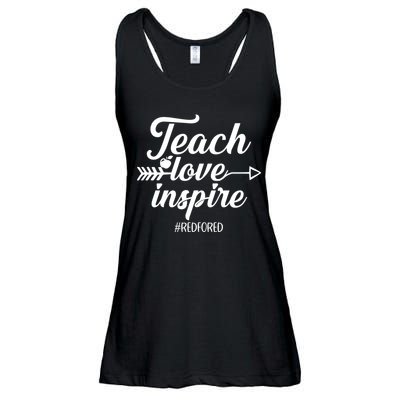 Teach Love Inspire Red For Ed1 Ladies Essential Flowy Tank
