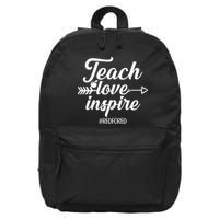 Teach Love Inspire Red For Ed1 16 in Basic Backpack