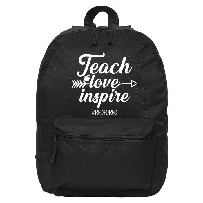 Teach Love Inspire Red For Ed1 16 in Basic Backpack