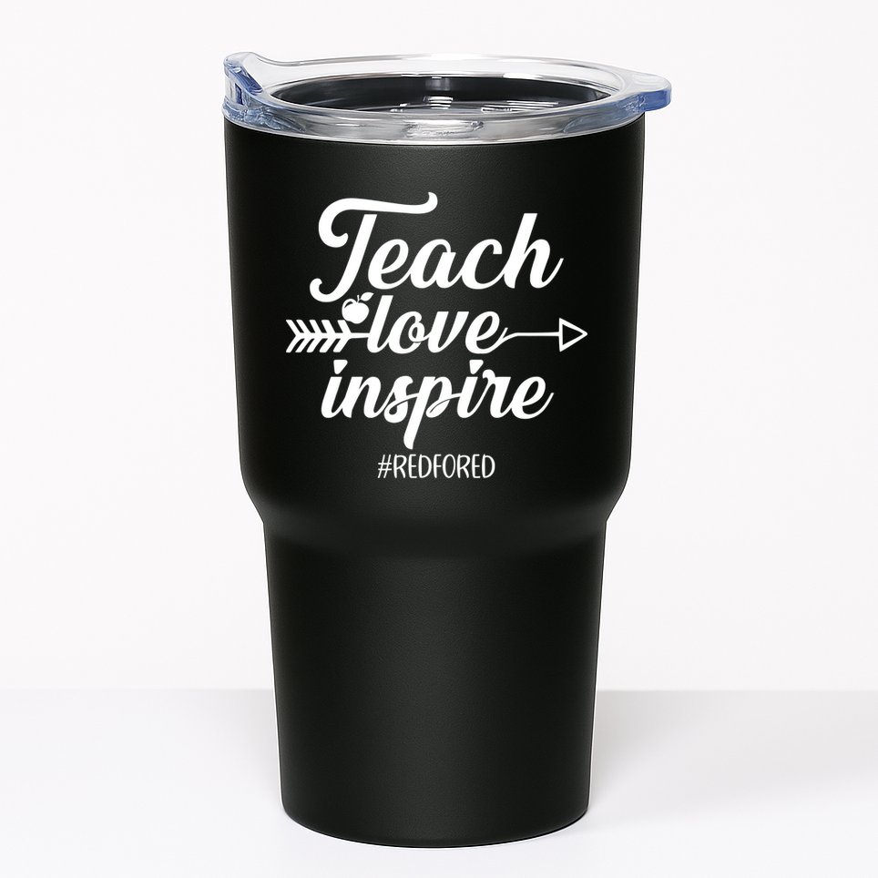 Teach Love Inspire Red For Ed1 Tumbler