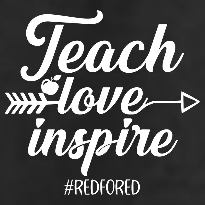 Teach Love Inspire Red For Ed1 Golf Towel