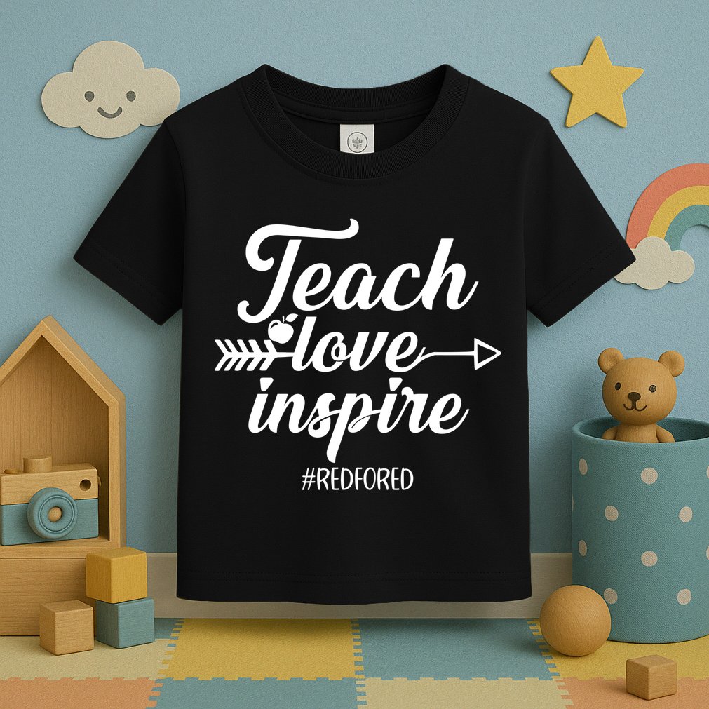 Teach Love Inspire Red For Ed1 Toddler T-Shirt