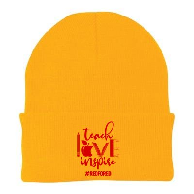 Teach Love Inspire #REDFORED Knit Cap Winter Beanie