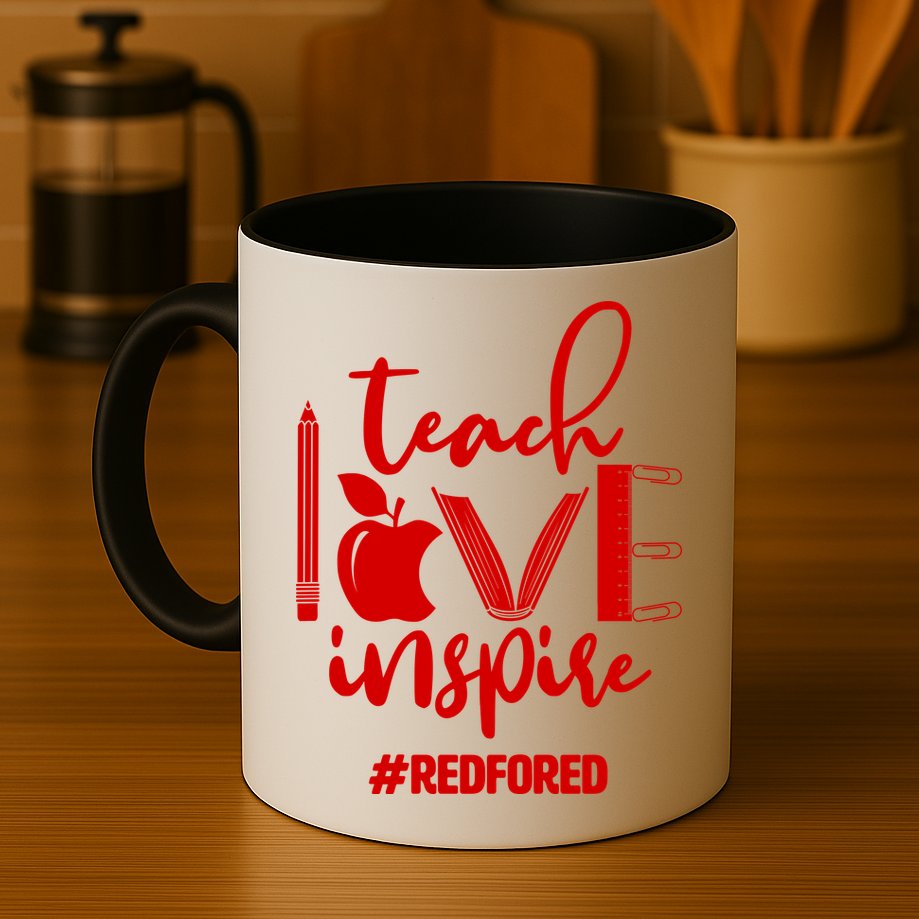 Teach Love Inspire #REDFORED Mug