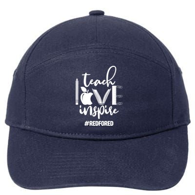 Teach Love Inspire #REDFORED 7-Panel Snapback Hat