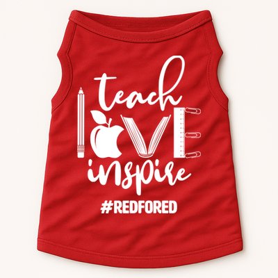 Teach Love Inspire #REDFORED Doggie Tank