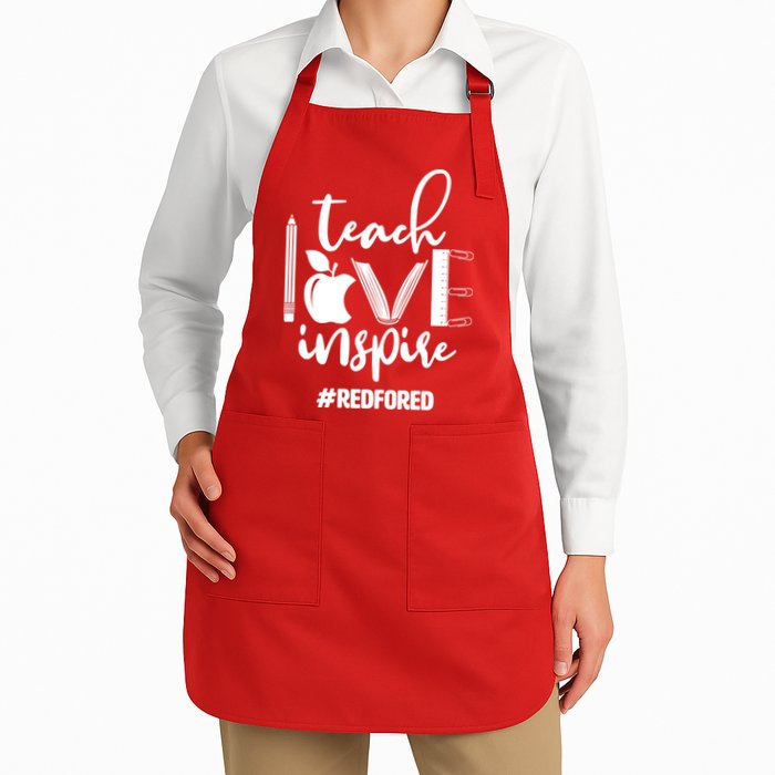 Teach Love Inspire #REDFORED Apron