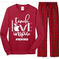 Teach Love Inspire #REDFORED Long Sleeve Pajama Set