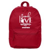 Teach Love Inspire #REDFORED 16 in Basic Backpack