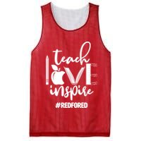 Teach Love Inspire #REDFORED Mesh Reversible Basketball Jersey Tank