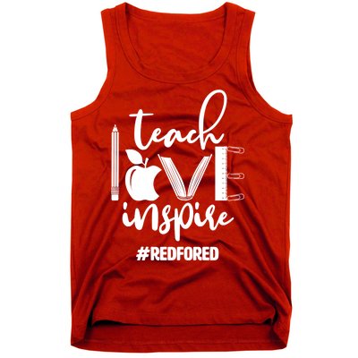 Teach Love Inspire #REDFORED Tank Top