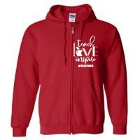 Teach Love Inspire #REDFORED Full Zip Hoodie