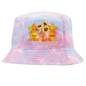 Teach Love Inspire Teacher Life Autumn season Tie-Dyed Bucket Hat