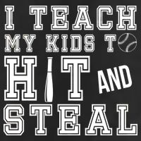 Teach My Kids To Hit And Steal Baseball Adult Drive Performance Visor