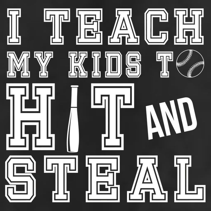 Teach My Kids To Hit And Steal Baseball Adult Drive Performance Visor