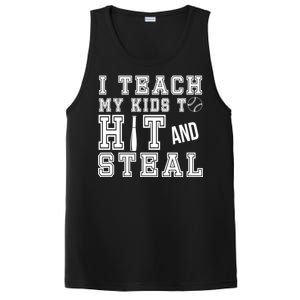 Teach My Kids To Hit And Steal Baseball PosiCharge Competitor Tank