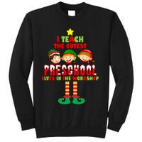 Teach The Cutest Elves Christmas Preschool Teacher Sweatshirt