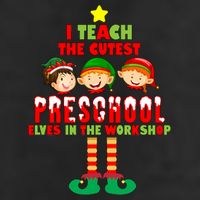 Teach The Cutest Elves Christmas Preschool Teacher 11oz C Handle Ceramic Mug