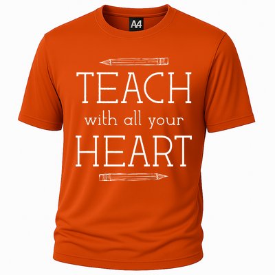 Teach With All Your Heart Cooling Performance Crew T-Shirt