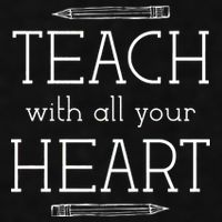 Teach With All Your Heart Ladies PosiCharge Tri-Blend Wicking Tank
